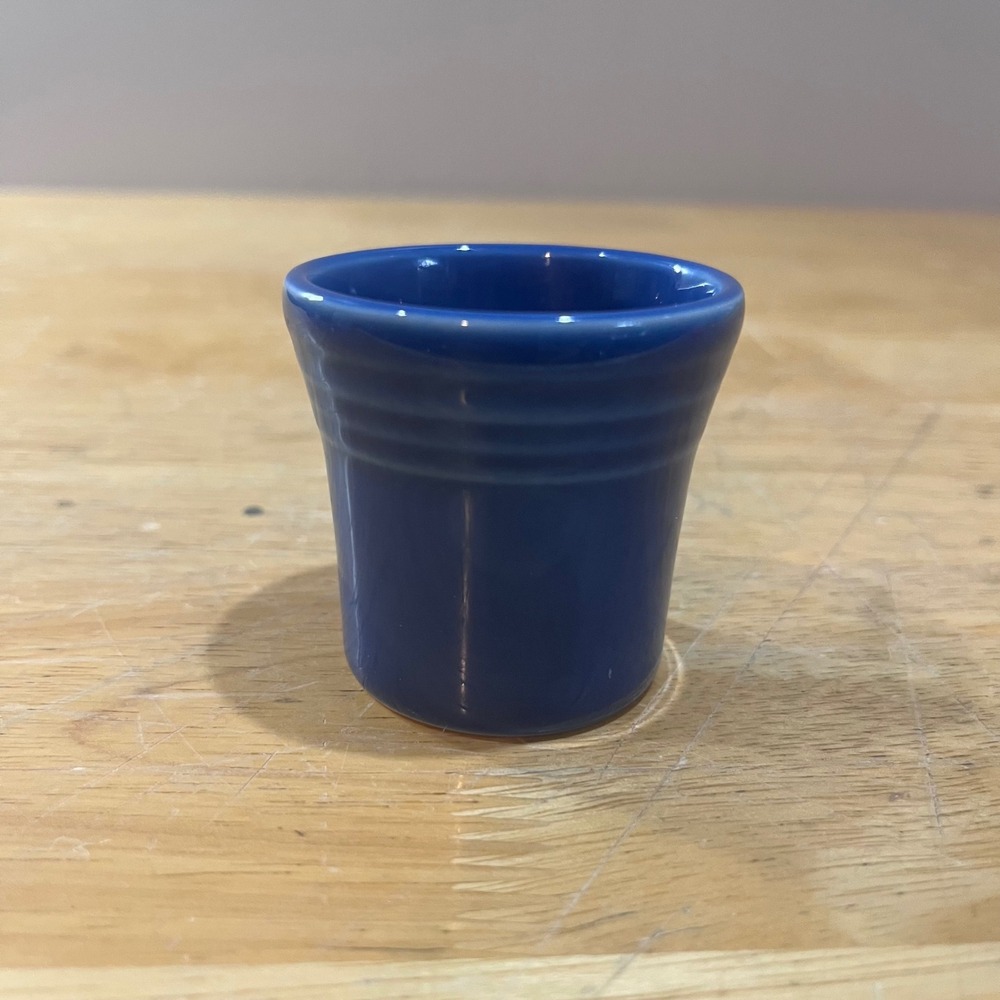 Fiesta‎ Lapis Blue Shot Glass Vtg Art Deco Homer Laughlin Ceramic 2oz USA